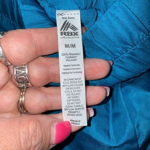 2 pair RBX Teal & blue High Waisted Running/ Athletic Shorts M - Picture 11 of 15